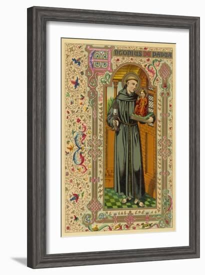 Saint Antony of Padua Portuguese Theologian-null-Framed Art Print