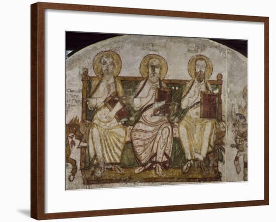 Saint Apollo Enthroned with Saints-null-Framed Giclee Print