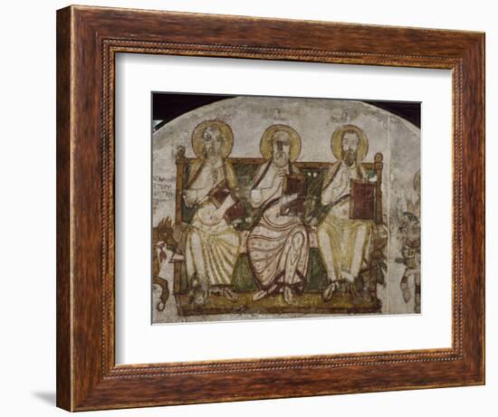 Saint Apollo Enthroned with Saints-null-Framed Giclee Print