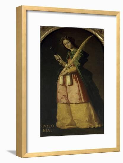 Saint Apollonia, 17th century-Francisco de Zurbarán-Framed Giclee Print