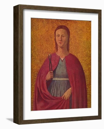 'Saint Apollonia', c1455-1460-Piero Della Francesca-Framed Giclee Print