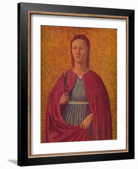 'Saint Apollonia', c1455-1460-Piero Della Francesca-Framed Giclee Print