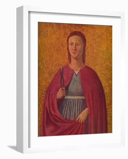 'Saint Apollonia', c1455-1460-Piero Della Francesca-Framed Giclee Print