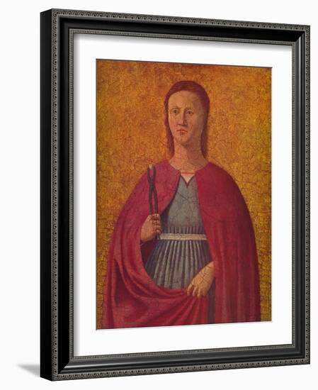 'Saint Apollonia', c1455-1460-Piero Della Francesca-Framed Giclee Print