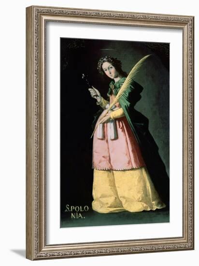 Saint Apolonia, 1636, Spanish School-Francisco de Zurbaran-Framed Giclee Print