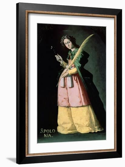 Saint Apolonia, 1636, Spanish School-Francisco de Zurbaran-Framed Giclee Print