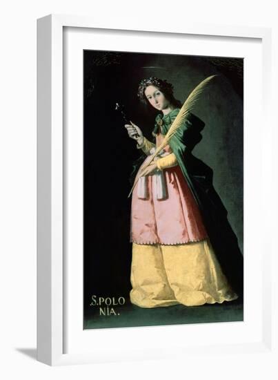 Saint Apolonia, 1636, Spanish School-Francisco de Zurbaran-Framed Giclee Print