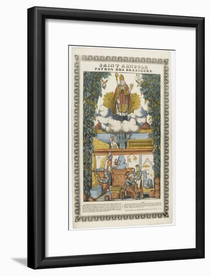 Saint Arnould, patron des brasseurs-null-Framed Giclee Print