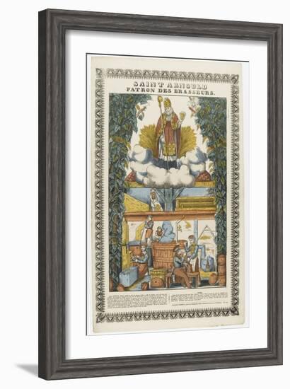 Saint Arnould, patron des brasseurs-null-Framed Giclee Print