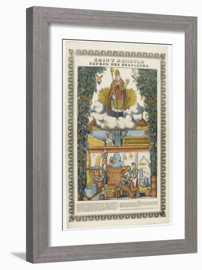 Saint Arnould, patron des brasseurs-null-Framed Giclee Print