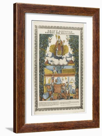 Saint Arnould, patron des brasseurs-null-Framed Giclee Print