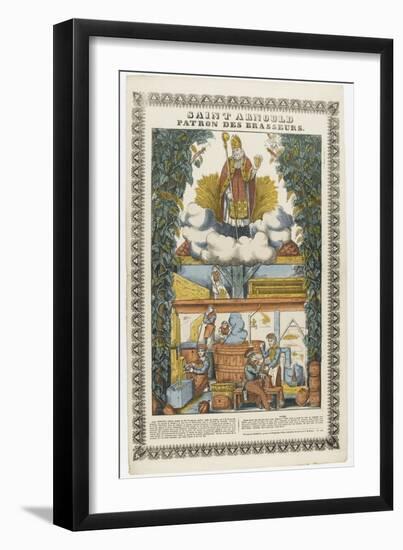 Saint Arnould, patron des brasseurs-null-Framed Giclee Print