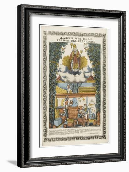 Saint Arnould, patron des brasseurs-null-Framed Giclee Print