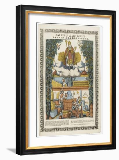 Saint Arnould, patron des brasseurs-null-Framed Giclee Print