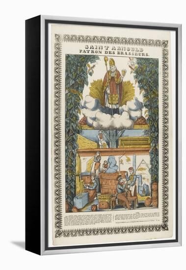 Saint Arnould, patron des brasseurs-null-Framed Premier Image Canvas