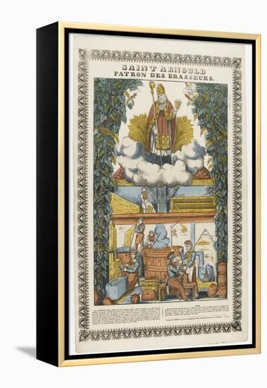 Saint Arnould, patron des brasseurs-null-Framed Premier Image Canvas