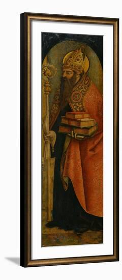 Saint Augustine, 1480S-Carlo Crivelli-Framed Giclee Print