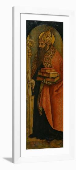 Saint Augustine, 1480S-Carlo Crivelli-Framed Giclee Print