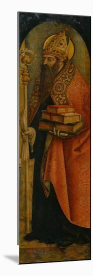 Saint Augustine, 1480S-Carlo Crivelli-Mounted Giclee Print
