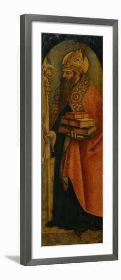 Saint Augustine, 1480S-Carlo Crivelli-Framed Giclee Print