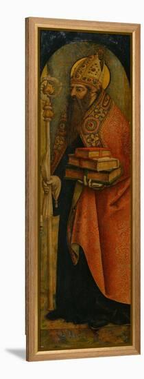 Saint Augustine, 1480S-Carlo Crivelli-Framed Premier Image Canvas