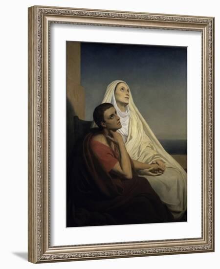 Saint Augustine and Saint Monica-Ary Scheffer-Framed Giclee Print