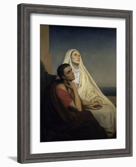 Saint Augustine and Saint Monica-Ary Scheffer-Framed Giclee Print