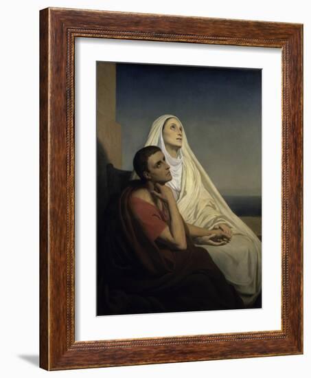 Saint Augustine and Saint Monica-Ary Scheffer-Framed Giclee Print