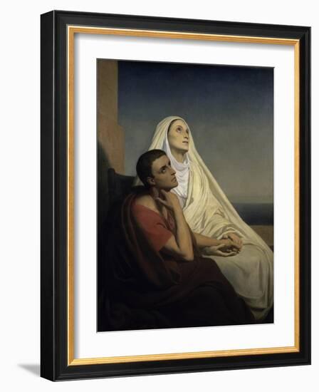 Saint Augustine and Saint Monica-Ary Scheffer-Framed Giclee Print