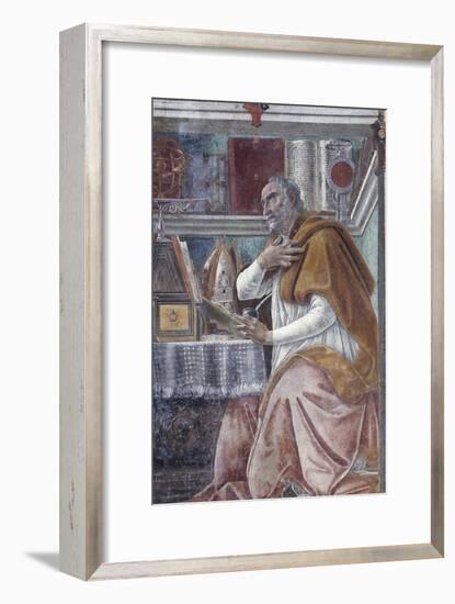 Saint Augustine in His Study-Sandro Botticelli-Framed Giclee Print