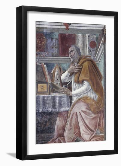 Saint Augustine in His Study-Sandro Botticelli-Framed Giclee Print