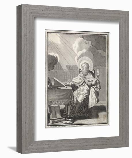 Saint Augustine of Hippo Early Christian Church Father and Philosopher-null-Framed Art Print