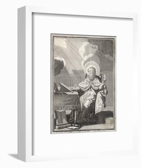 Saint Augustine of Hippo Early Christian Church Father and Philosopher-null-Framed Art Print