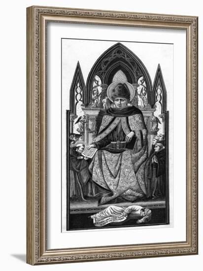 Saint Augustine of Hippo-null-Framed Art Print