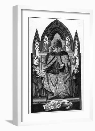 Saint Augustine of Hippo-null-Framed Art Print