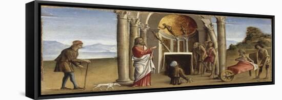 Saint Barthélémy faisant tomber l'idole Astaroth-Niccolò Rondinelli-Framed Premier Image Canvas