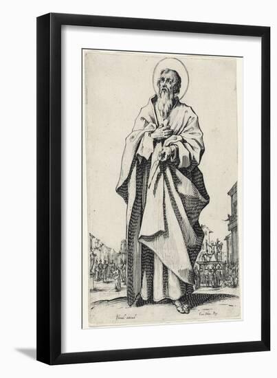 Saint Bartholomew from Les Grands Apôtres (The Large Apostles), 1631 (Etching)-Jacques Callot-Framed Giclee Print