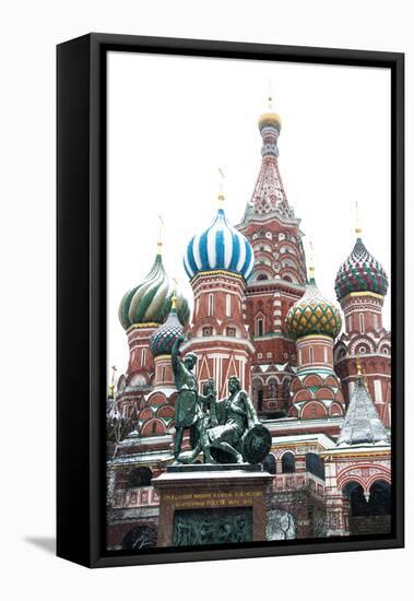 Saint Basil’S Cathedral on the Red Square, Moscow, Russia-Nadia Isakova-Framed Premier Image Canvas