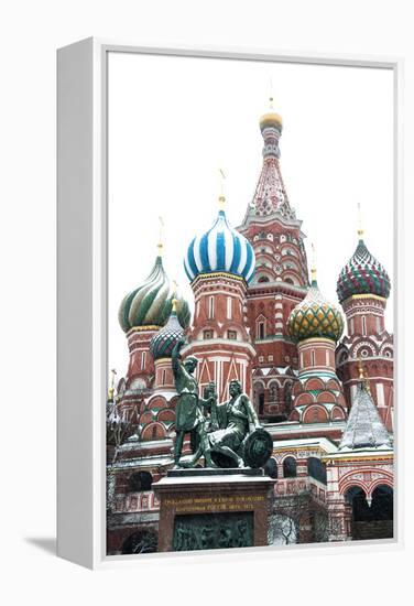 Saint Basil’S Cathedral on the Red Square, Moscow, Russia-Nadia Isakova-Framed Premier Image Canvas