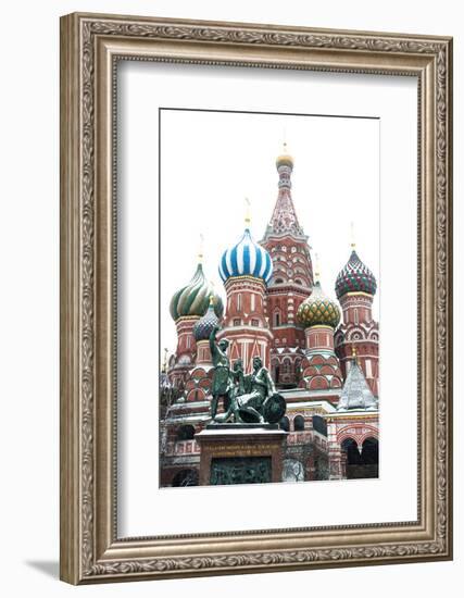 Saint Basil’S Cathedral on the Red Square, Moscow, Russia-Nadia Isakova-Framed Photographic Print