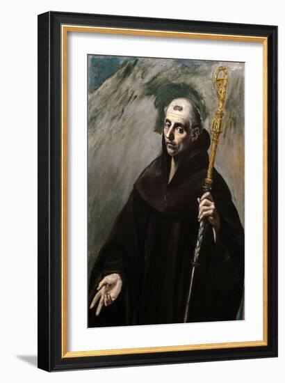 Saint Benedict, 1577-1579-El Greco-Framed Giclee Print