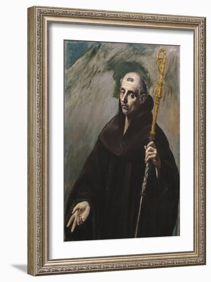 Saint Benedict of Nursia, 1577-1579-El Greco-Framed Giclee Print