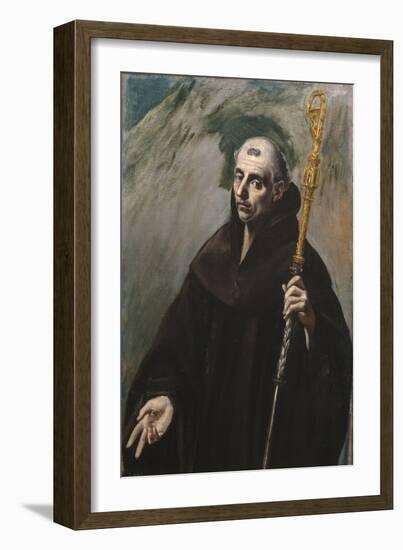 Saint Benedict of Nursia, 1577-1579-El Greco-Framed Giclee Print