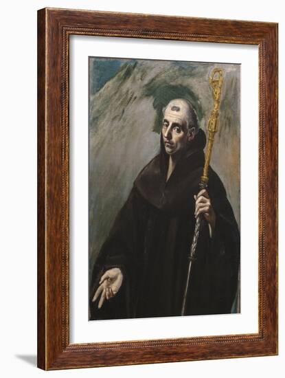 Saint Benedict of Nursia, 1577-1579-El Greco-Framed Giclee Print