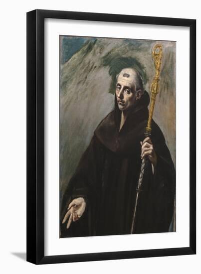 Saint Benedict of Nursia, 1577-1579-El Greco-Framed Giclee Print