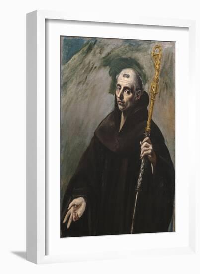 Saint Benedict of Nursia, 1577-1579-El Greco-Framed Giclee Print