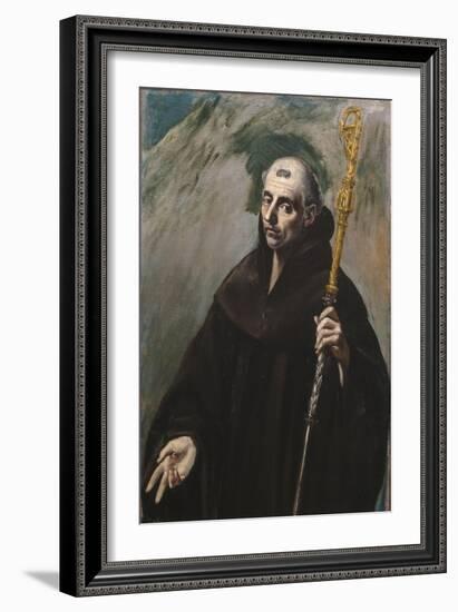 Saint Benedict of Nursia, 1577-1579-El Greco-Framed Giclee Print