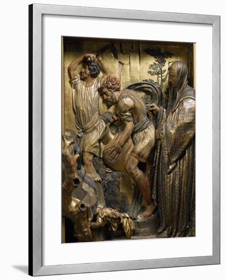 Saint Benedict Originates Water Spring in Subiaco-null-Framed Giclee Print