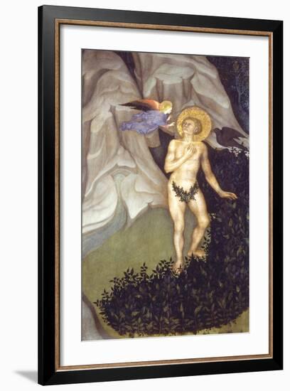 Saint Benedict Tempted in the Wilderness-Niccolò di Pietro-Framed Giclee Print