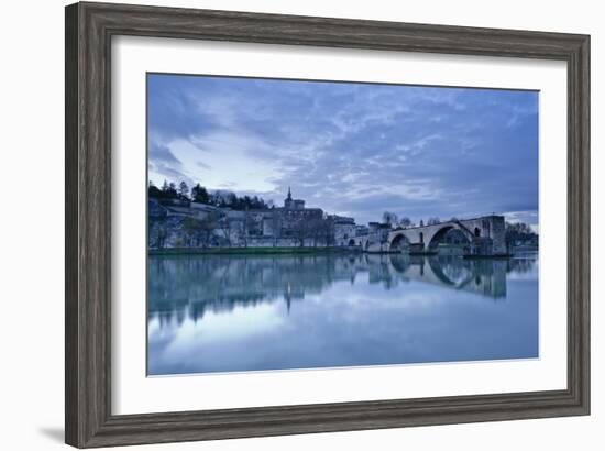 Saint-Benezet Bridge Dating from the 12th Century-Julian Elliott-Framed Photographic Print